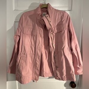 GAP Women's Utility Jacket in Soft Pink